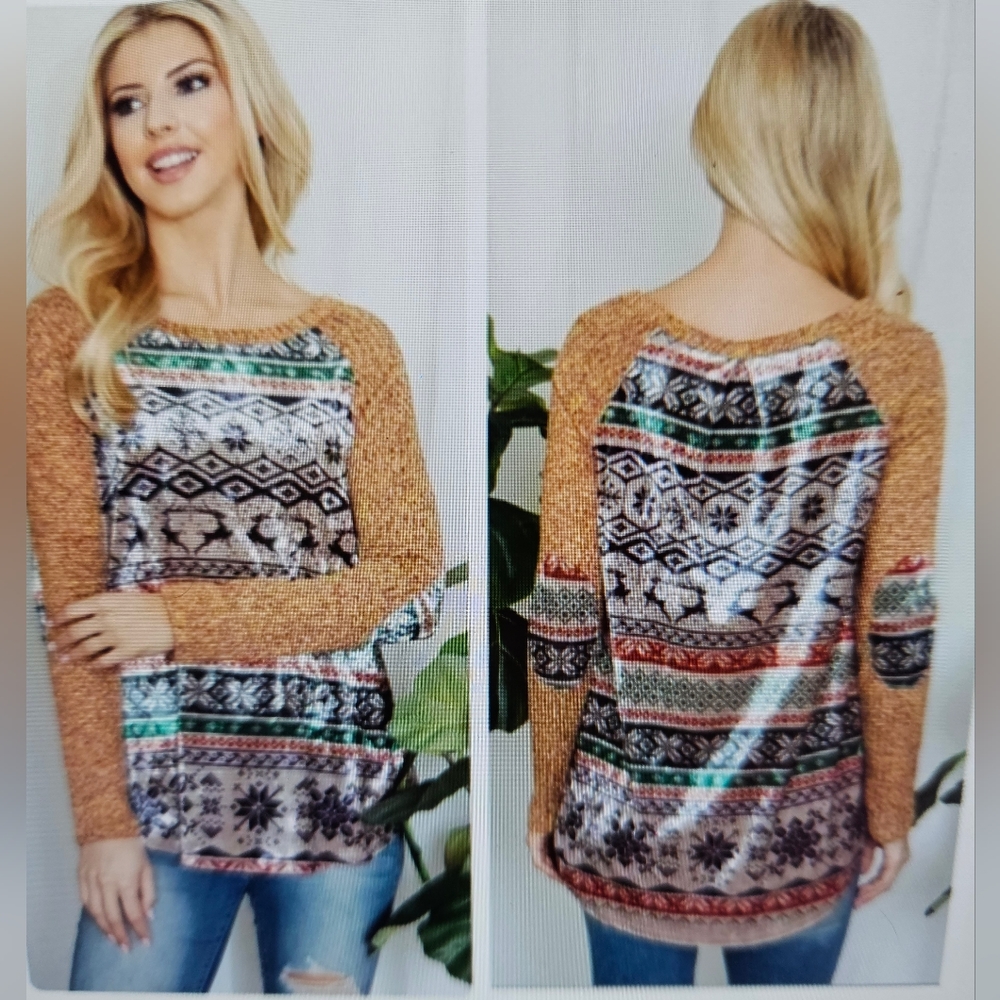 A Girl Thing Multicolor Long Sleeve Tee